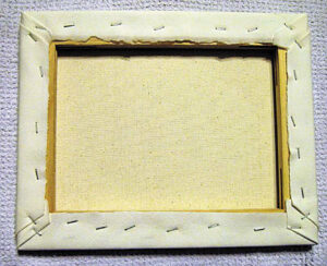 back-of-finished-product-stretching-watercolour-paper-over-a-canvas-aotearoa-artist