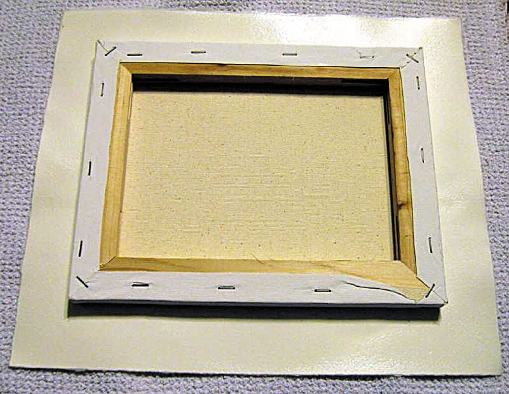 enough-paper-for-the-canvas-stretching-watercolour-paper-over-a-canvas-aotearoa-artist