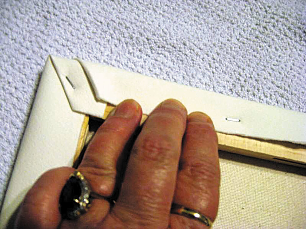 folding-the-corner-stretching-watercolour-paper-over-a-canvas-aotearoa-artist