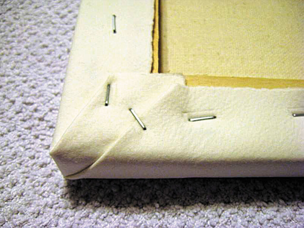 two-fold-corner-stretching-watercolour-paper-over-a-canvas-aotearoa-artist