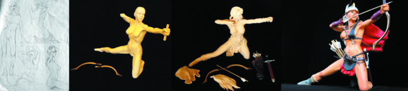 archer girl-aotearoa-artist-geoffrey-cox