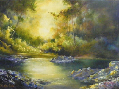 bush pool-aotearoa-artist-charles-lyle