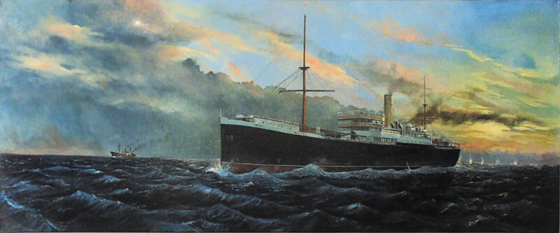 SSOtaki 2 Battle with Mowe WW1-wallace-tricket-aotearoa-artist