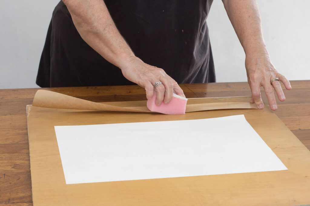 stretching-watercolour-paper-step 4-aotearoa-artist