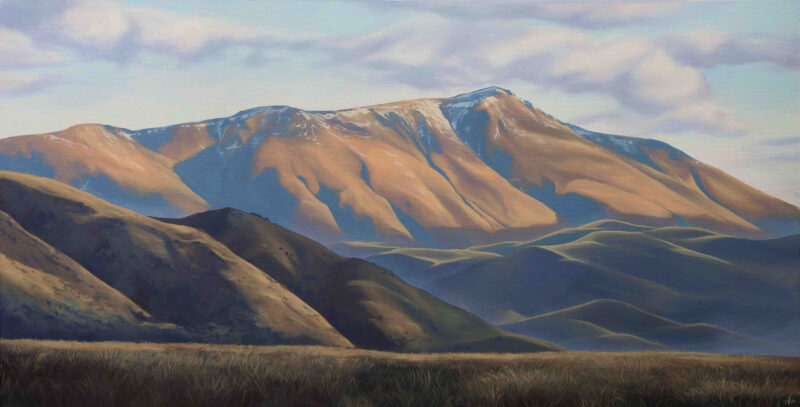 Lindis Sunset-aotearoa-artist-julia-sternkopf