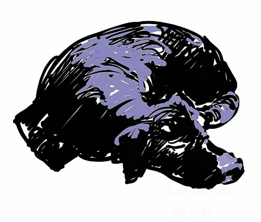 leah-drawing-ipad-dougie-chowns-aotearoa-artist