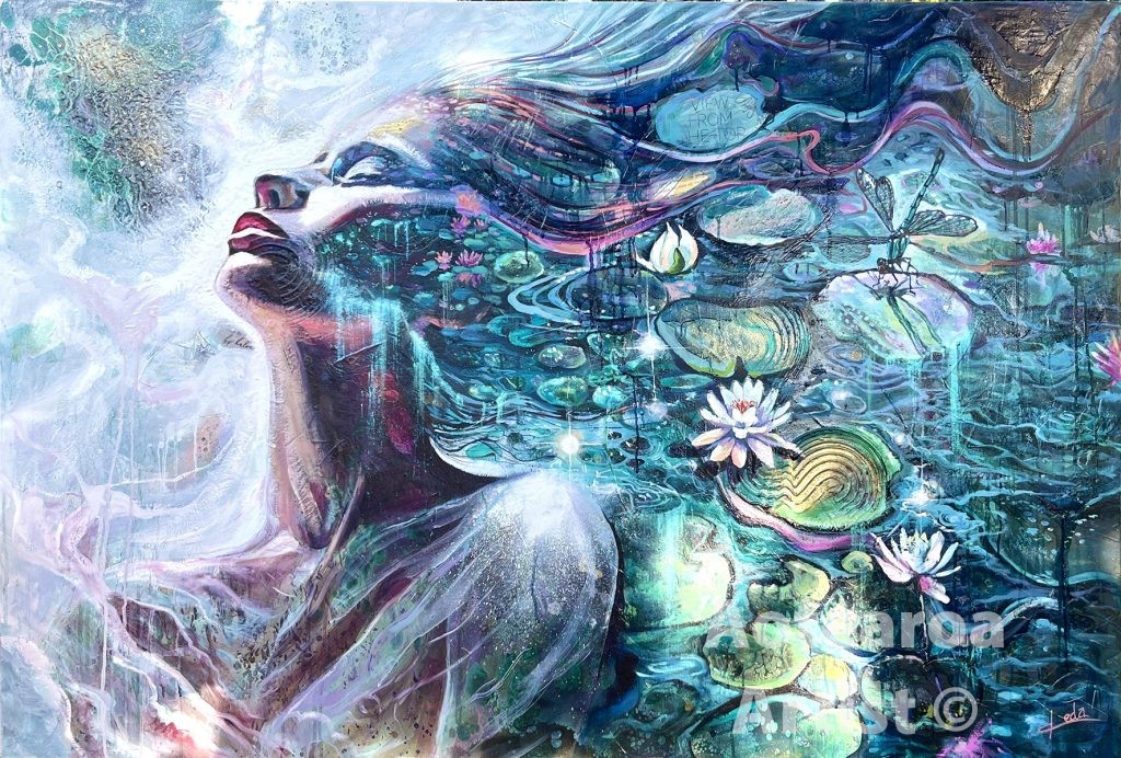 Lotus-Goddess-leda-daniel-aotearoa-artist