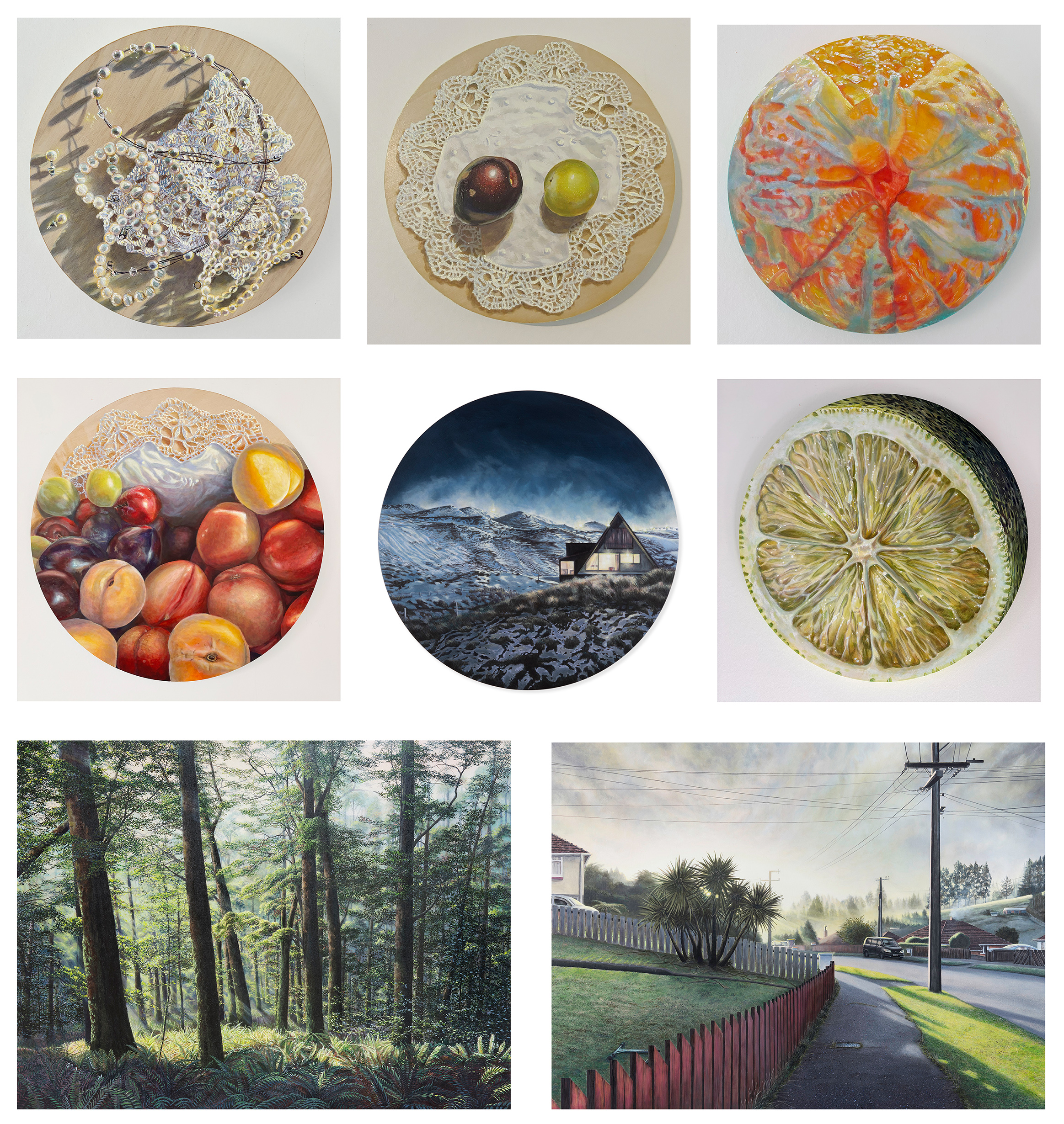 By The Haast River_Acrylic on Board_900x900mm